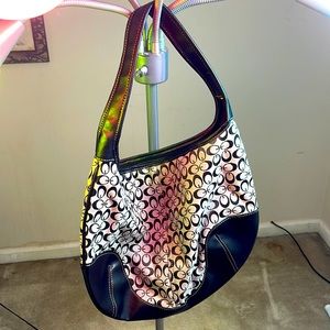 Beautiful black and gray shoulder bag